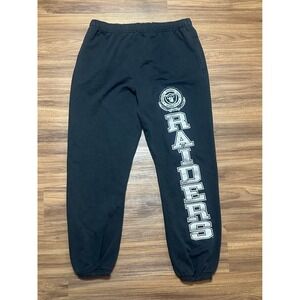 Vintage Nutmeg Las Vegas Raiders NFL Football Sweatpants Mens Size M Black